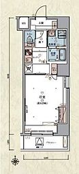 LIVCITY両国参番館 1Kの間取図画像