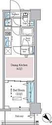 アーバネックス日本橋横山町 1DKの間取図画像
