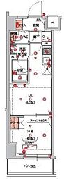 ハーモニーレジデンス山手サウス大塚 1DKの間取図画像