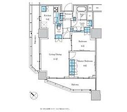 パークアクシス滝野川ラブリーズ 2LDKの間取図画像