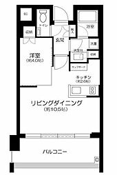 ザ六本木東京クラブレジデンス 1LDKの間取図画像