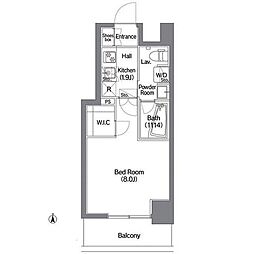 コンフォリア錦糸町DEUX 1Kの間取図画像