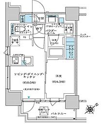PREMIST板橋 1LDKの間取図画像