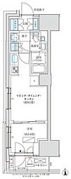 パークアクシス品川天王洲アイル 1LDKの間取図画像