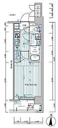 MAINSTAGE菊川 1Kの間取図画像