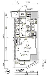 メインステージ南砂町II 1Kの間取図画像
