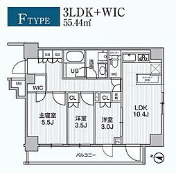 Alivis綾瀬 3LDKの間取図画像