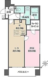 スパッジオ蔵前 1LDKの間取図画像