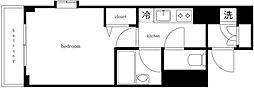 パレステュディオ御茶ノ水 1Kの間取図画像