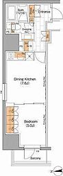 ザ・パークハビオ上野 1DKの間取図画像