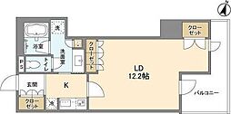LaSanteKOJIMACHI 1Kの間取図画像