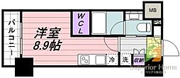 PARKHABIO飯田橋 ワンルームの間取図画像