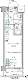 パークアクシス文京本郷 1DKの間取図画像