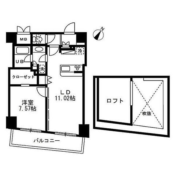 東京都中央区日本橋人形町３丁目(賃貸マンション1LDK・14階・47.41㎡)の写真 その2