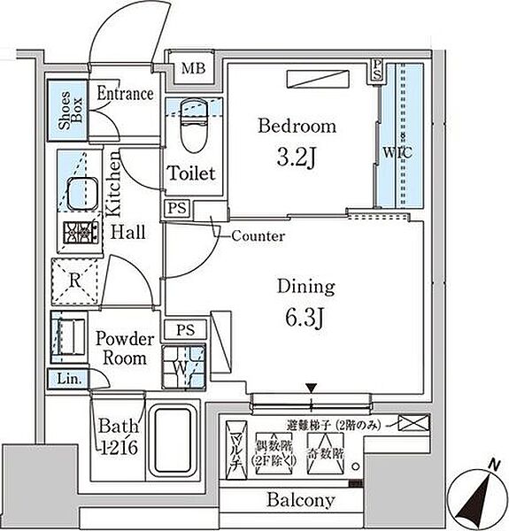 同じ建物の物件間取り写真 - ID:213108587276