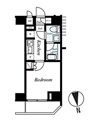 Risingplace綾瀬二番館 1Kの間取図画像