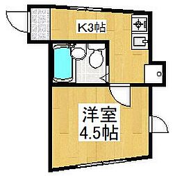 メゾン・ド・ルラーシュ ワンルームの間取図画像