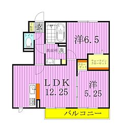 Andalasia 2LDKの間取図画像