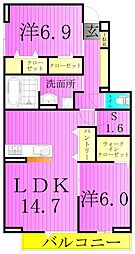 グラナーデ東伊興 2階/208