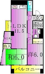 TS中野ビル 2SLDKの間取図画像