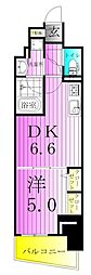 テラス北千住 1DKの間取図画像