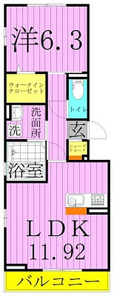 ルミエールI 303｜東京都足立区本木南町(賃貸アパート1LDK・3階・44.68㎡)の写真 その2
