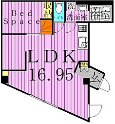 Maison Auster 2階2LDKの間取り