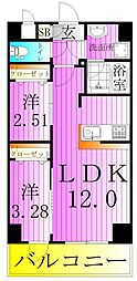 GRAN PASEO 谷在家 7階2LDKの間取り