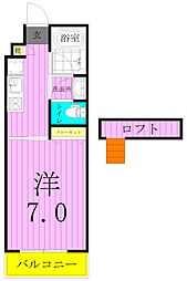 SS・Comfort 1階1Kの間取り