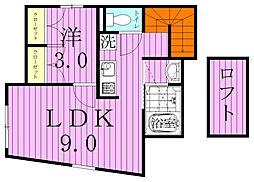 hacco　house（ハッコハウス） 3階1LDKの間取り