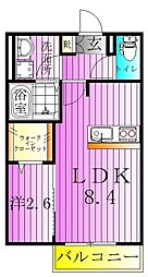 KEIAI RESIDENCE 梅島 1階1LDKの間取り
