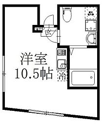 足立区日ノ出町マンション ワンルームの間取図画像