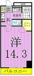 RoyalKJ 1Kの間取図画像