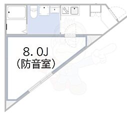 プロス千歳烏山　らしくらす 3階1Kの間取り
