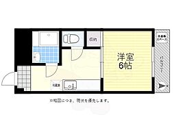 烏山コーポビアネーズ 7階1DKの間取り