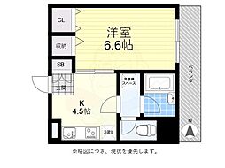 エクセレンス 2階1DKの間取り