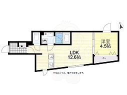 Coeur Blanc八幡山 1LDKの間取図画像