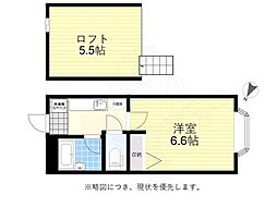 ハウスファイブ 1Kの間取図画像