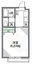成城サイドヒル 1Kの間取図画像
