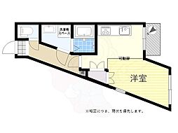 プレステージュフローレンスリバーE 1Kの間取図画像