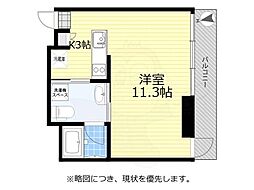 ヴィラ・ロンド ワンルームの間取図画像