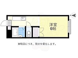 リリオンヴィレッジ1 1Kの間取図画像