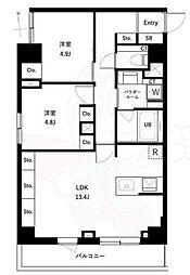 アーバンパーク高井戸 2LDKの間取図画像
