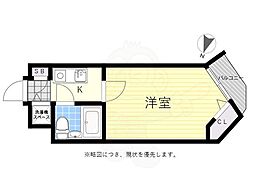 フェニックス芦花公園駅前壱番館 1Kの間取図画像