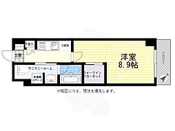 ステージグランデ千歳烏山アジールコート 1Kの間取図画像