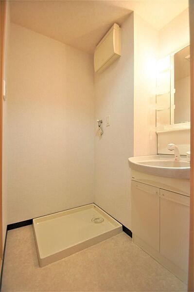 画像15:独立洗面所には洗濯機置き場もあります。