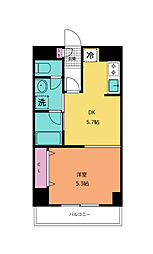 しゃとれ小松島 5階1DKの間取り