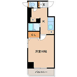 仙台市地下鉄東西線 連坊駅 徒歩9分の賃貸マンション 5階1Kの間取り