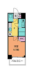 Quarante-deuxKITASENDAI 1Kの間取図画像