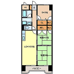 テーアイ二日町ビル 2SLDKの間取図画像